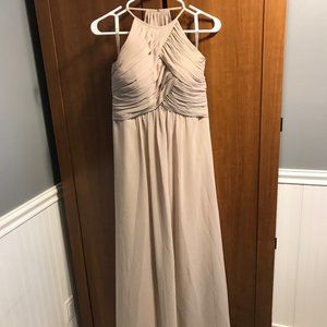 Mori Lee Latte Bridesmaid Dress
